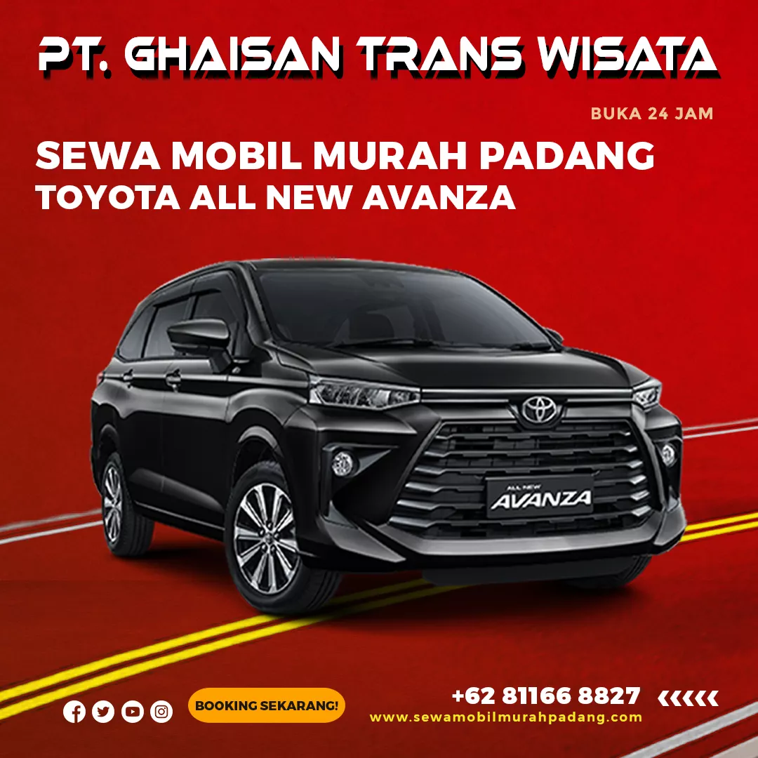 Sewa mobil padang tipe all new avanza murah di kota padang sumatera barat, rental mobil all new avanza di padang dengan sopir