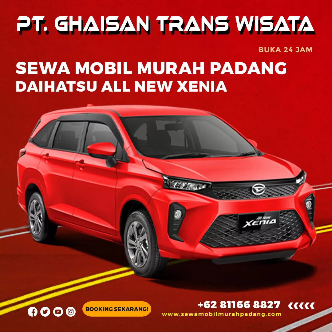 Sewa mobil padang tipe all new xenia murah di kota padang sumatera barat, rental mobil all new xenia di padang dengan sopir