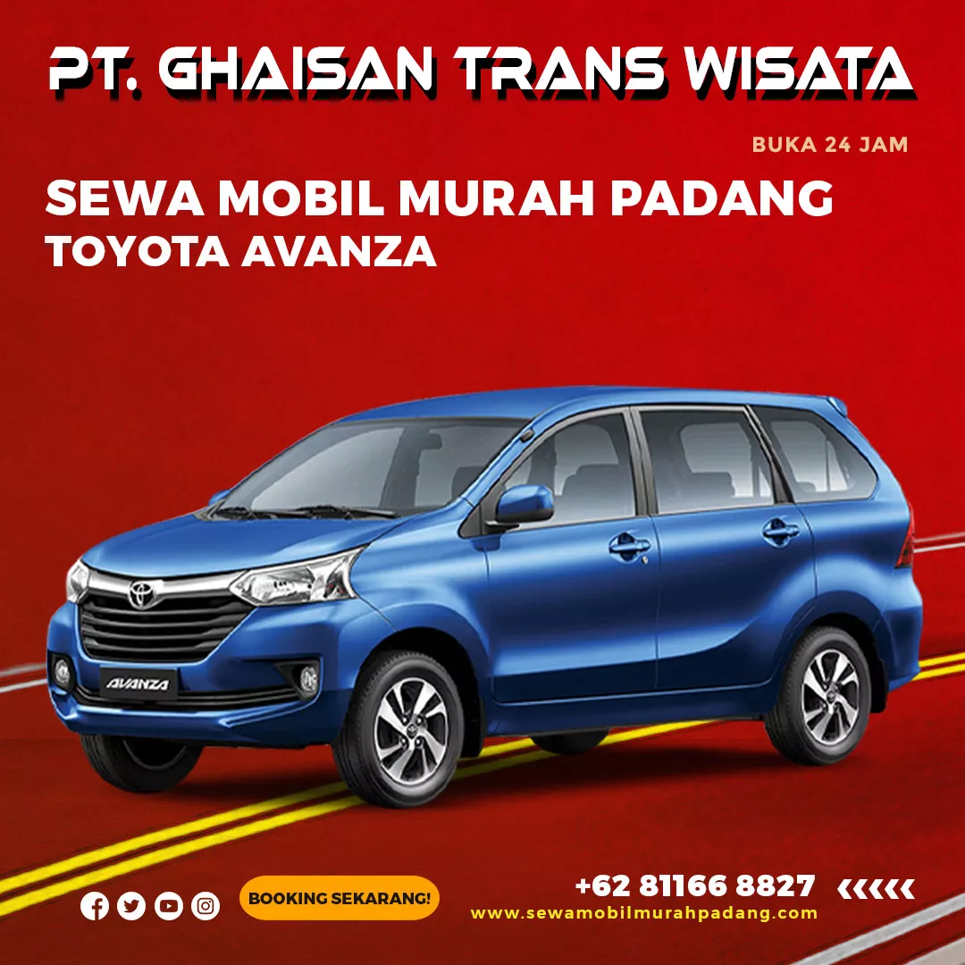Sewa mobil padang tipe avanza murah di kota padang sumatera barat, rental mobil avanza di padang dengan sopir